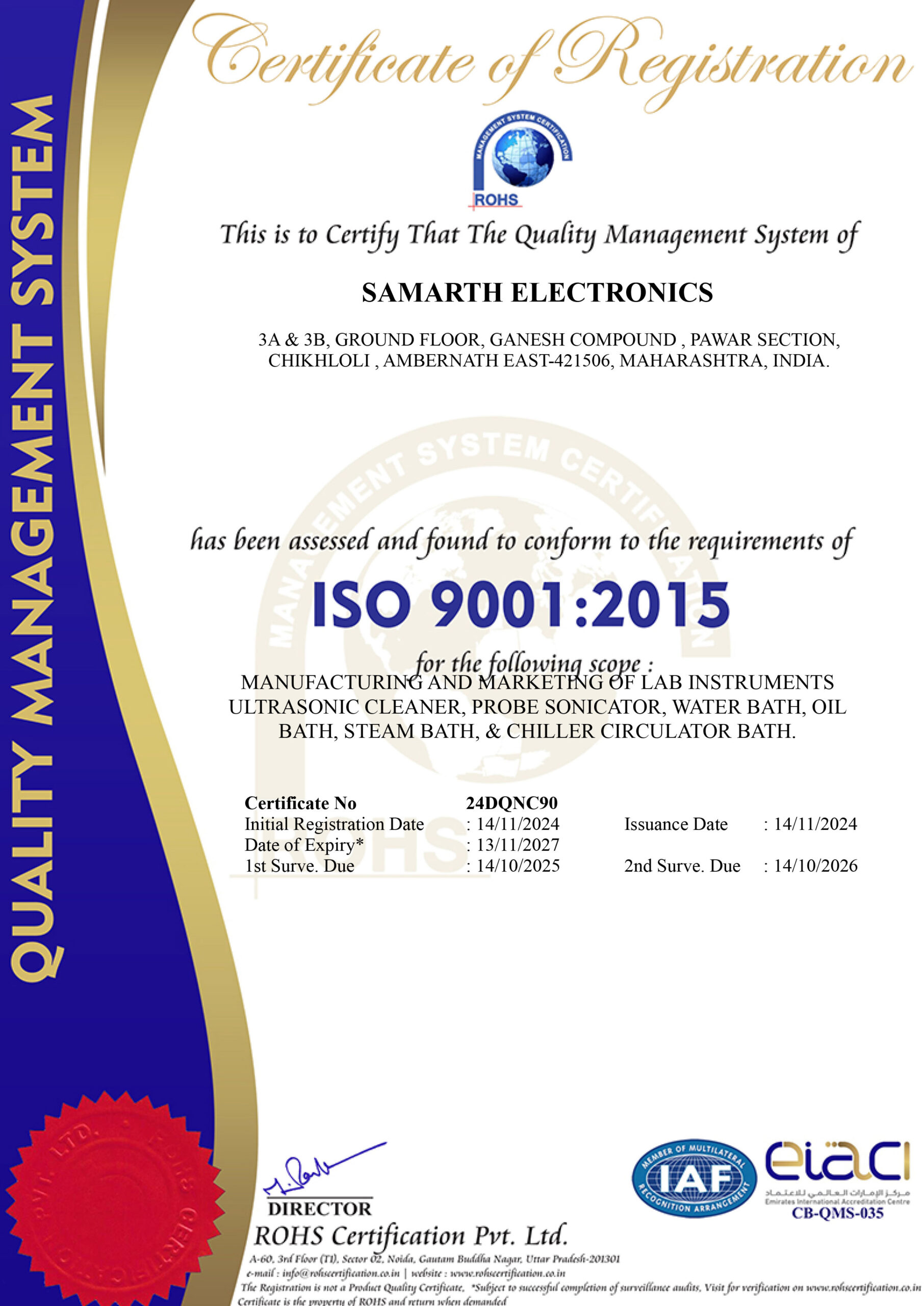 Certificate 1